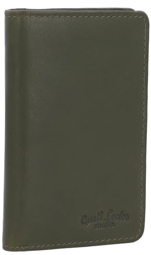 Gusti Geldbörse Leder -Beckett Damen Kleines Portemonnaie Vintage Grün Leder