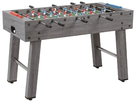 KICKERTISCH TISCHKICKER Soccer GRAU - Sport DURCHGEHENDE STANGEN