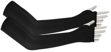Whakano 1 Paar Armmanschetten für Kinder,Arm Ärmel UV-Schutz,Kühlung Atmungsaktive Sonnenschutz Armstulpen,Ärmlinge für Jungen Radfahren Laufen Baseball Outdoor Sport,36 x 8 x 5cm,Schwarz