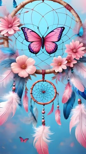 ARTGOTO Diamond Painting Erwachsene 40x70cm Traumfänger Schmetterling