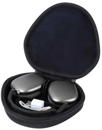 Peyyargo Hard Case for Apple Airpods Max 2/ Max Headphones (Black) | Rigid EVA Shell, Shock & Scratch Resistant, Portable Storage Case with Carrying Handle, Headphone Accessories, For travel