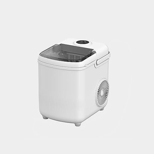 Camping Macchina for il ghiaccio da banco, 9 cubetti in meno di 9 minuti, 30 libbre/24 ore, macchina for il ghiaccio con autopulizia e paletta for il ghiaccio, for cucina, ufficio, camper, bar per Cas