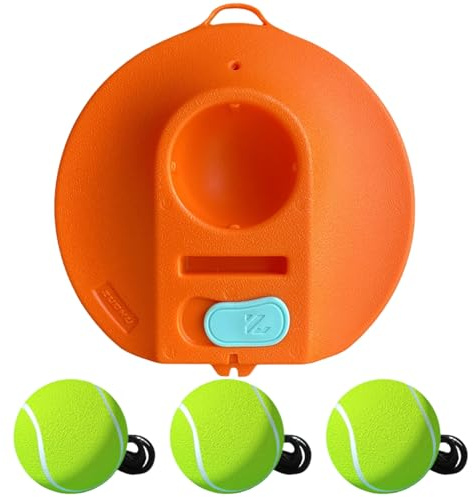 NIDONE Tennistrainer-Set, kompakter, tragbarer Tennis-Übungs-Rebounder mit Schnur, 3 Ersatz-Rebound-Bälle, Übungs-Trainingsgerät