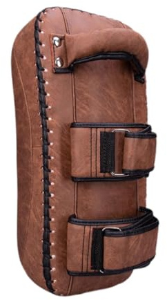Fenteer Coussin de Boxe pour Entraînement, Gants de Protection, Cible pour Kickboxing et Muay Thai, Brun