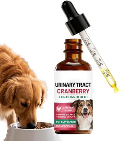 GkgWuxf Suplemento alimenticio para la vejiga del perro, cuidado de salud líquido para mascotas 60 ml | Gotas líquidas, para la ingesta matutina y la noche después de las comidas en el