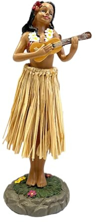 Jilskl Che Balla Girl Ornamento, Bambola da Cruscotto Hawaiana (B) | Hawaii Dashboard Hula Doll, Adatto Per Automobili, Librerie e Soprammobili da Tavolo