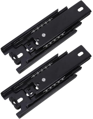 WATIIFUFU Guide per Cassetti Telescopiche a Estensione Completa 4 Pollici Cuscinetti a Sfere, Binari per Mobili Resistenti alla Corrosione, Set da 2 Pezzi per Cucina e Ufficio