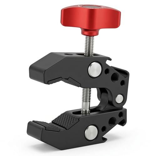 ayex Super Clamp Metall Klemme für Stativ Rohr Tisch 1/4 Zoll Blitzschuh