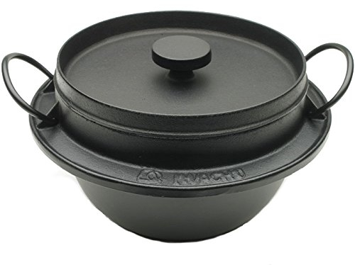Iwachu 410 – 720 giapponese in ghisa Gohan Nabe Cuociriso, nero