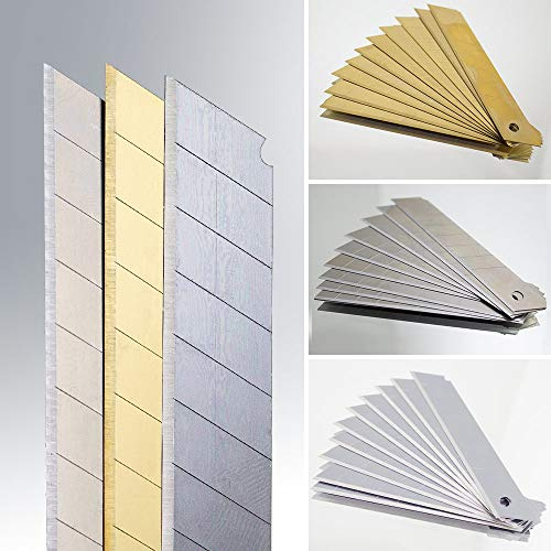 Profi Abbrechklingen Ersatzklingen Cuttermesserklingen Klingen für Cuttermesser (Stahl, 100)