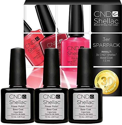 CND Shellac UV/LED Power Polish, BSE Coat – 7.3 mL, 3 Stück