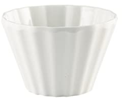 Genware Lot de 12 ramequins en mélamine pour cupcakes Blanc 90 ml