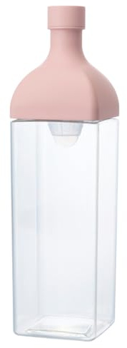 Hario Bottiglia da tè Ka-Ku Cold Brew, 1200 ml, rosa fumé