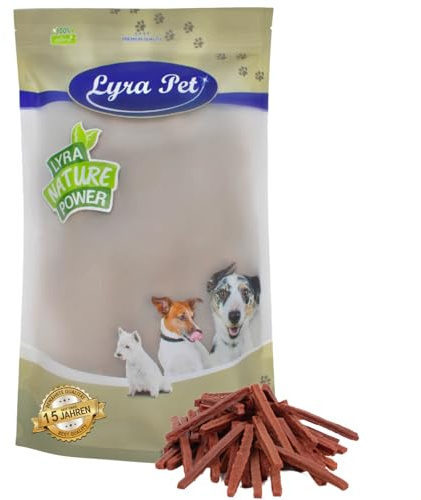 Lyra Pet® 1 kg Lammdörrfleisch getrocknet - Kausnack für Hunde | Leckerli für Hunde - Proteinreicher Kauartikel mit Lamm - Idealer Belohnungs- und Trainingssnack - Gut verträglich