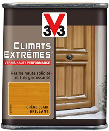 V33 Vernis extérieur Climats Extrêmes® Chêne clair brillant 0,25 L
