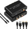 Extractor de audio HDMI ARC de 192 KHz, convertidor DAC, extractor de audio ARC, compatible con audio HDMI digital a audio estéreo analógico RCA L/R coaxial SPDIF y adaptador de audio ARC jack de 3,5