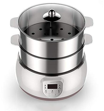 Mini Double-Layer Electric Steamer Fully Automatic Household Stainless Steel Electric Steamer Food Warmer