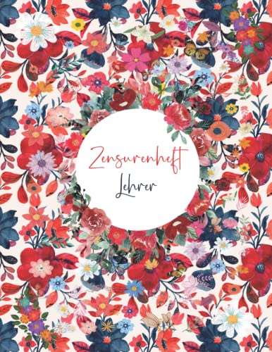 Zensurenheft: zensurenbuch und Schulnotizbuch für Notizen und Listen, Stundenplan, Jahresübersicht, bis zu 20 Klassen - A4 Format - 50 seiten