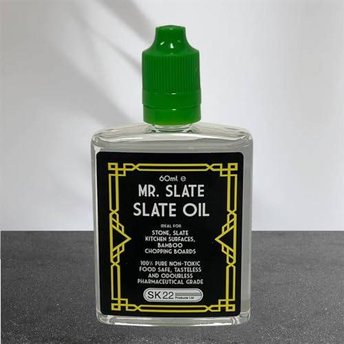 Mr Slate. Slate Oil Cleans and Polishes Slate Surface Ideal for hearths, fireplaces, floors etc. (60ml)