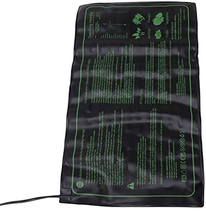 Zerodis Sämling-Heizkissen, Pflanzen-PVC-IP67-wasserdichter Heizmatten-Thermostatregler (EU-Stecker 220 bis 240 V)