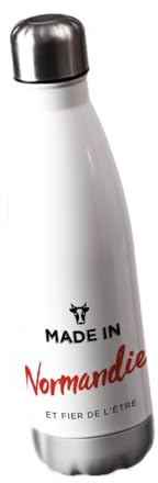CADEAUX.COM - Gourde Personnalisable - Made in Normandie - Gourde Isotherme Personnalisée - 500ml - Bouteille Thermos avec Message - Idée Cadeau Original- Cadeau Homme - Idée Cadeau Femme