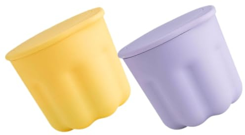 Beaupretty 2sets Silicone Makeup Brush Cleaning Bowl Brush Rinsing Bowl for Beauty Tools