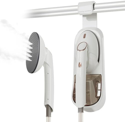 Pretty Moment - Vaporizador para ropa, 1500 W, suela grande, plancha de vapor, desmontable de 400 ml, plancha de vapor, plancha de vapor profesional, 20 segundos de calentamiento rápido, removedor de