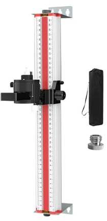 SVCEQZE Staffa da parete per livellatore, staffe da parete resistenti, in lega di alluminio, supporto per strumento di livellamento con scala trasparente, staffa di livellamento regolabile