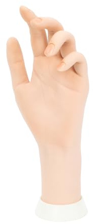 1 st övning nagelkonst tränare träning handverktyg vänster flexibel handmodell flexibel display hand manikyr övning protes hand för naglar