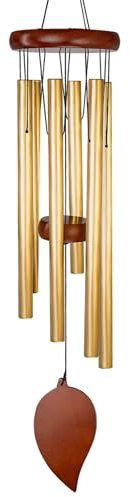 Felenny Wind Chimes, Hanging Chimes with 6 Aluminum Tubes Outdoor Hanging Chimes, Wind Spinner Memorial Wind chimes Hanging Chimes Retro Decor for Garden Yard Patio Outdoor Indoor