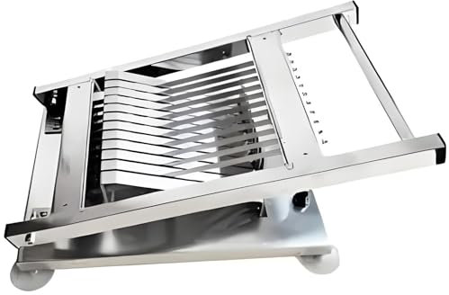McbeAn Cortador De Rollos De Sushi Comercial, Cortador De Sushi, 12 Secciones, Cuchillas Afiladas, Acero Inoxidable, Solo 2 Pasos, Máquina Cortadora Manual De Bolas De Arroz para Cortar Fácilmente