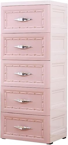 Große Kapazität Rosa Kunststoff Aufbewahrungsbehälter Schrank Spind für Wohnzimmer Schlafzimmer Kinderzimmer 3 Schichten