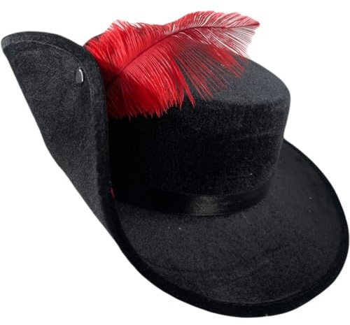 Uzztfa Gentleman-Fedora-Hut Für Erwachsene, Musketierhut, Klassischer Trilby-jazzhut Der 1920er Jahre, Manhattan-Hut Breiter Krempe Und Federdekor, Vintage-Panama-Kappen