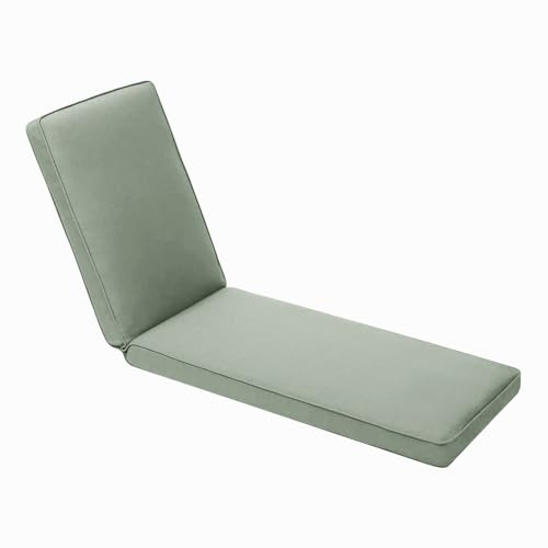 EXZFW Coussin Chaise Longue ExtéRieur,Coussin de Chaise Longue Bain de Soleil,Coussin Bain de Soleil,Matelas Bain de Soleil Jardin Exterieur,Coussin Transat Exterieur Pliable,Gray 33,188x58x3cm