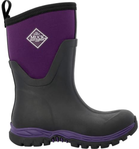 Muck Boots Female Arctic Sport II Mid Wellington, Black, 7