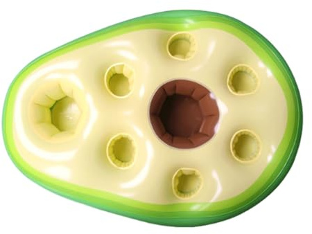 Baoblaze Inflatable Floating Drink Holder Floating Bar Snack Bowl PVC Cup Beverage Can Holder Pool Drink Floats for Hot Tub Pool Beach, Avocado