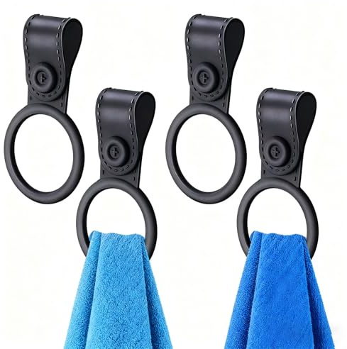 AABDTYYD Set da 4 Supporto per asciugamani in silicone da cucina – Appendino per asciugamano regolabile per cucina, bagno, giardino, Perfetto per appendere asciugamani, guanti, ecc., Antiscivolo