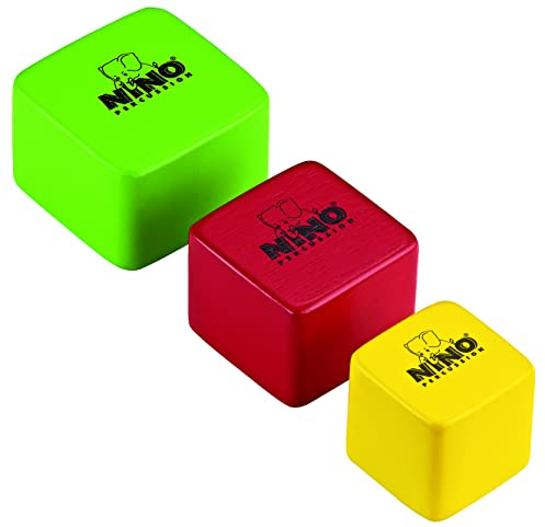 Nino Percussion NINO507-MC Holzshakers quadratisch dreiteilig