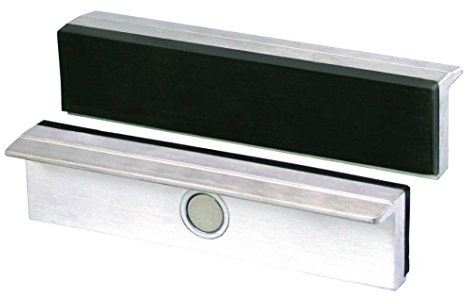 Heuer 112140 - Ganasce a vite (ganasce di protezione angolari; planparallelo; magneti speciali integrati; adatto per morsa da 140 mm; materiale: alluminio, gomma)