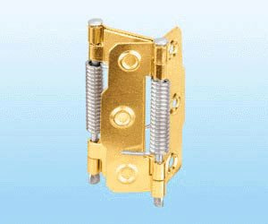 2 Stück Hettich Pendeltürbeschlag, 63mm, Stahl, vermessingt, 4 kg. pro Paket, 1512