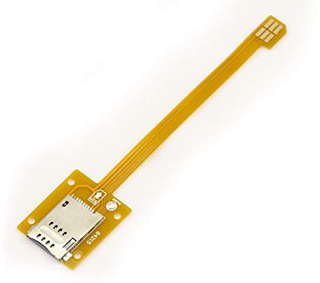 KALEA-INFORMATIQUE Adattatore riser SIM a microSIM, lunghezza 15 cm. Con nastro ultrasottile da 0,1 mm.