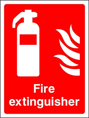Fire extinguisher Safety sign - 1.2mm Rigid plastic 200mm x 150mm
