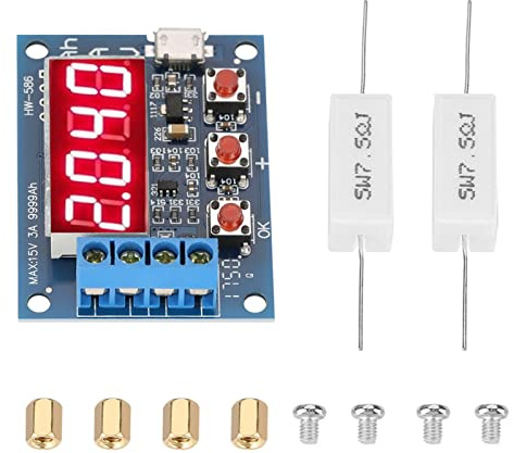 Batterientester Batterie Kapazität Messer Entladungstester Analysator 1.2V-12V Battery Capacity Meter