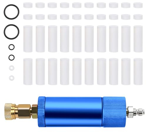 VerRich Separatore acqua-olio con filtro aria pompa manuale PCP per pompa compressore d'aria ad alta pressione 30Mpa | con femmina e maschio Quick Connect per pompa compressore d'aria ad alta pressione