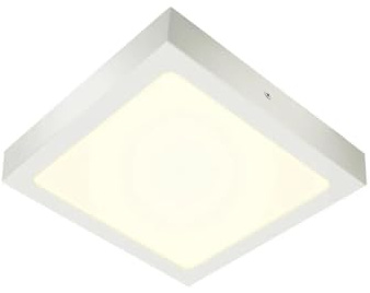 SLV LED Wand- und Deckenaufbauleuchte SENSER 24 CW/Decken- und Wand-Beleuchtung innen, LED Spot, Aufbau-Leuchte, Wandaufbauleuchte, Decken-Strahler / 4000K 15W 1240lm weiß Aluminium dimmbar