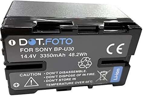 Dot.Foto BP-U30 BP-U35 Premium 48Wh Batería Recargable para Sony ILME-FX6 PMW-100 PMW-150 PMW-160 PMW-200 PMW-EX1 PMW-EX1R PMW-EX3 PMW-F3L PMW-F3K PXW-FS5 PXW-FS5M2 PXW-FS7 PXW-X160 PXW-X180 PXW-Z190