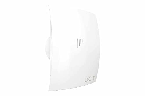 Prostko LTD Matt White Bathroom Extractor Fan / 100mm / With Non-Return Valve Axial Ventilator/Overheating protection