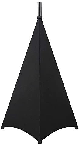 WANGCL Custodia per Altoparlante per Altoparlante treppiede Scrim Stand Gonna DJ Bag Copertura a 360 Gradi per Illuminazione degli Altoparlanti con Borsa portaoggetti (Nero) 1 Confezione da 1