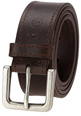 Wrangler Men’s Leather Country Casual Every Day Dress Belt for Jeans, Khakis Brown 38