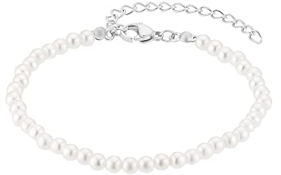 Heideman Halskette Damen Juliane Edelstahl Perle weiß | Klassisches Accessoire, Geschenkidee für Frauen zu Geburtstag, Muttertag - hautfreundlich, nickelfrei
